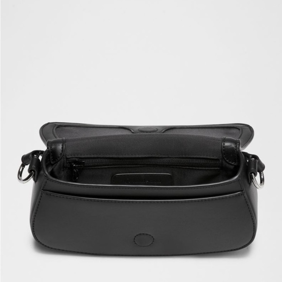 lululemon athletica Black Shoulder Bag Set Leather Alternative Mini Bag 1.2L - Picture 5 of 13